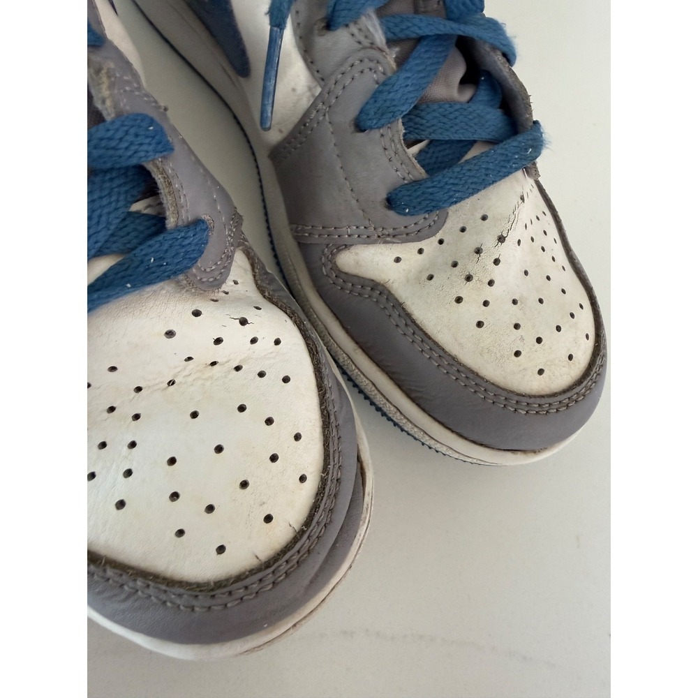 Nike‎ Air Jordan 1 - Mid Shoes DQ8423-014 True Blue Cement Gray - Size 4Y - Picture 2 of 8